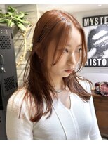 ヲタク(wotaku.)&nbsp;オレンジベージュブリーチなしカラー暖色カラーオレンジブラウン