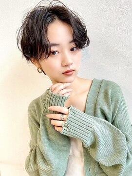 ロシェ 横浜店(loche) ウェットヘア オリーブベージュ×前髪レイヤーカット×横浜