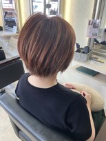 マイノリティー 石橋店(Minority)&nbsp;ショートスタイル　ハイライトカラー　暖色ハイライト
