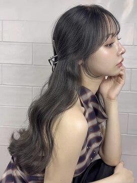 アルファバイオリカ(ALPHA by ORIKA) 小顔に魅せる顔周りカット+透明感ワンカラー