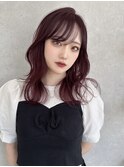 ピンクブラウン_ラベンダー_ダブルカラー_レイヤーカット