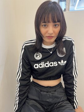 ジュエム(jouerm) くびれレイヤー小顔カット☆前髪イメチェンミディボブルフ