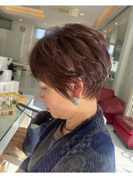 ユウヘアー 師勝店(U Hair) 【U Hair】大人ハイライトショートヘア/ハイライト