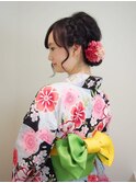 浴衣着付け＋ヘアセット￥4,950