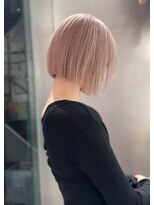 シェリ ヘアデザイン(CHERIE hair design)&nbsp;《suu.02》コーラルピンクベージュ × ミニボブ