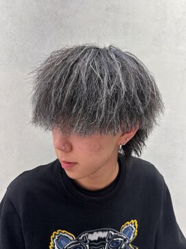 ルースト 西院店(ROOST) パイルツイスパ×ホワイトハイライト