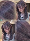 ラベンダーカラー/ダブルカラー/透明感