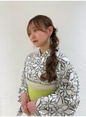 【花鈴】浴衣ヘアアレンジ/カチモリヘア