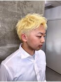 波巻きツイストスパイラルパーマ/フェザーパーマ/眉毛/メンズ