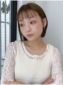 切りっぱなしボブ　耳かけボブ　コンパクトボブ　ミニボブ