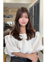 コート 表参道(Cote)&nbsp;ロングレイヤーカット顔まわりカットココアグレージュチャコール