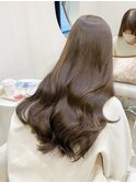 ・オリーブグレー/クラゲヘアー/ココアベージュ/小顔カット/黒髪