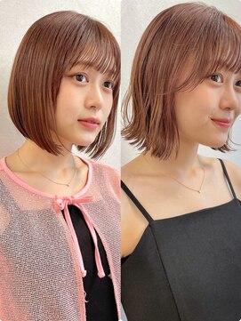 サンド 池袋(sand) 暖色ボブ