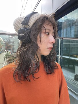 キーゴ 博多(KY-GO.) アッシュグレージュ×ミディアムレイヤー