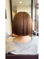 美容室ヒラトヤ 仙北店&nbsp;あごラインぷつっとボブ×ウォームブラウンカラー♪