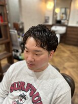 アンカー(ANCHOR) 刈り上げセンターパート/波巻きツイストスパイラル/印西