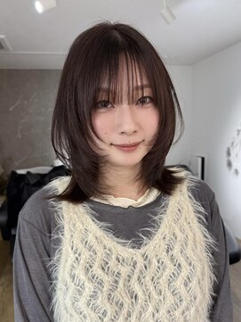 エトワ 中央店(etoi) 大分ミディアムボブレイヤーかるめ韓国レイヤーくびれスタイル