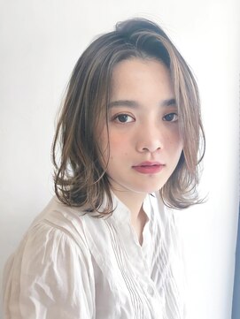 セイドット リー(Say. Ree) Say.外ハネボブくびれボブスモーキーカラーイメチェン前髪30代