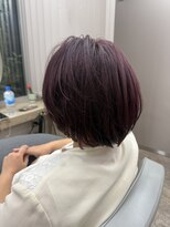 レーヴバイリコ 三軒茶屋(Reve by liko) ダブルカラー/ダークパープル/ブリーチ/三軒茶屋