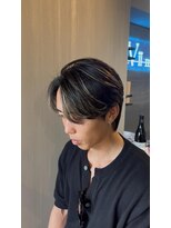 ロエメンズ(LOE men’s)&nbsp;リバースセンターパート/ニュアンスパーマ/ダウンバング