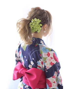 ヘアリゾート ブーケ(hair+resort bouquet) ルーズウェーブ×浴衣set