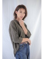 ヘアーアンドメイク アズール 志木店(Hair&Make Azur) 【Azur志木店】耳掛け外ハネカジュアルボブ☆