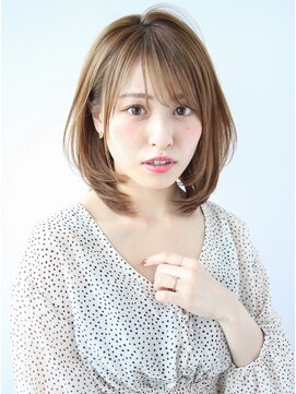 アフロート ルヴア(AFLOAT RUVUA) AFLOAT RUVUA新宿　京佳の『大人かわいいひし形レイヤーボブ』