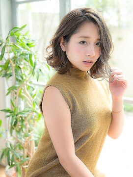 オーブ ヘアー アムール 学芸大学店(AUBE HAIR amour) ラフさと動きをプラス♪ミディウェーブ
