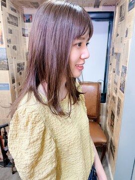 シック(Chic) フェザーバングうる艶髪抜け感ヘア アンニュイヘア冬カラー