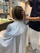 タオルドライをし、仕上げへ！