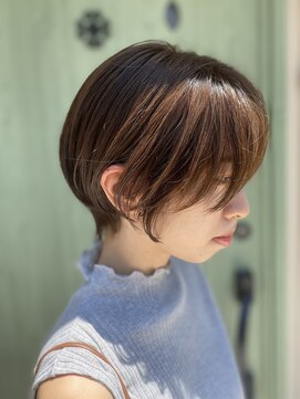 イースタイル 志都呂店(e-style com’s hair) 栗色の可愛いショートヘア#恒吉#ミルクチョコレート