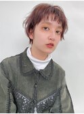 大人フェミニンウェーブマッシュショート