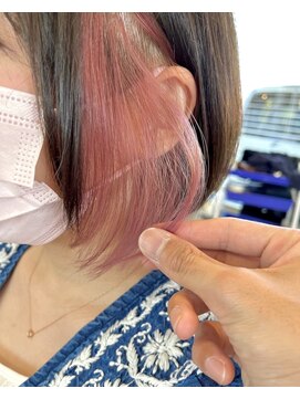 ラ メール ヘア デザイン(La mer HAIR DESIGN) インナーカラー/ピンクカラー