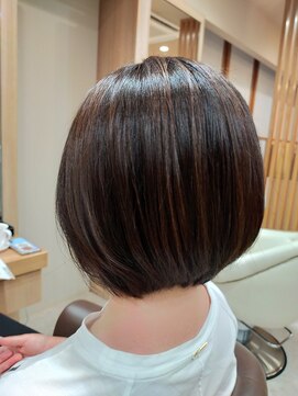 ヘアサロンアンドヘアメイクディー(hair salon hair make D) 仙台D　大人かわいい小顔ボブ×冬カラー×バレイヤージュstyle