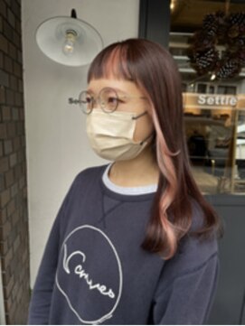 セトル(Settle) 前髪インナーカラー