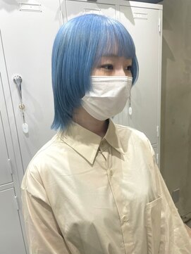 ゲーム 渋谷店(GAME) ダブルカラーブルーベージュカラーケアブリーチハイトーンカラー