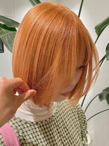 ベレーザ 渋谷(BELEZA)&nbsp;4655ニュアンスカラーオレンジハイトーンカラータンバルモリボブ