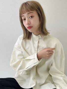 ソヨン 大宮2号店(SOYON) 肩下外ハネ レイヤー オン眉