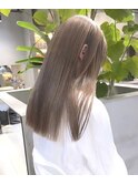 ミルクティーベージュハイトーンカラーダブルカラーレイヤー韓国