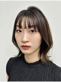 ふんわりミディアムおしゃれ女子ウルフヘア