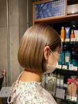 オーガニック ライフ 若葉 鶴ヶ島(organic+life)&nbsp;20代30代透明感暗髪アッシュベージュグレージュ丸みボブ