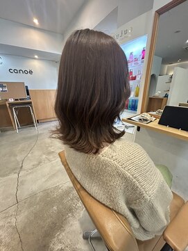 カノエ 山口小郡店(canoe) ベージュブラウンカラー×髪質改善トリートメント