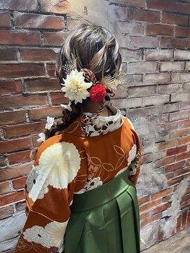 ヘアメイク エンデュー(hair make EnDeux) 卒業式編みおろしヘア