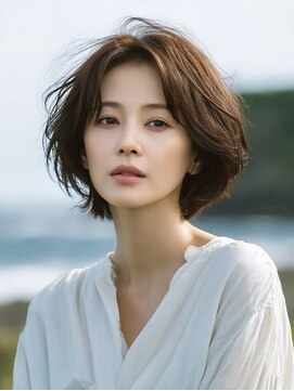 アルトリスト(Altruist Aging×HAIR&SPA) ★ダークアッシュ大人ガーリーボブ着物似合わせカット/髪質改善