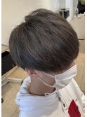 オリーブグレージュブリーチありダブルカラーアッシュブラウン