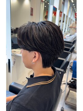 オーシャントーキョー 仙台(OCEAN TOKYO) フェザーショートニュアンスパーマセンターパートツーブロック