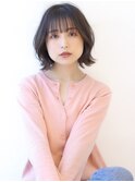 外ハネアッシュカラー