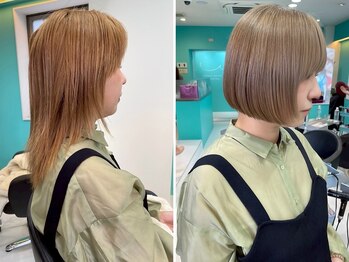 ユー イケブクロ(u Ikebukuro)の写真/【カット＋カラー＋TR￥8,800】セットや扱いやすいコツを伝授してくれるので,明日からの再現性間違えなし★