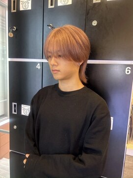 インク サカエ(inq sakae) ブリーチ2回トリプルカラー/韓国ヘア/メンズウルフ/ブロンド