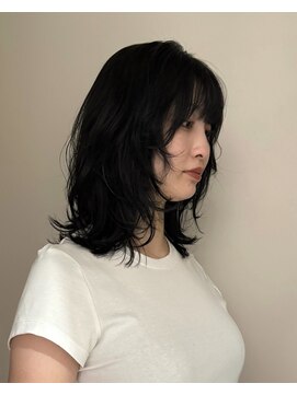 メゾンマイル 恵比寿(maison mile) #ブリーチなしダブルカラー#ワインレッド#ボルドーカラー#前髪